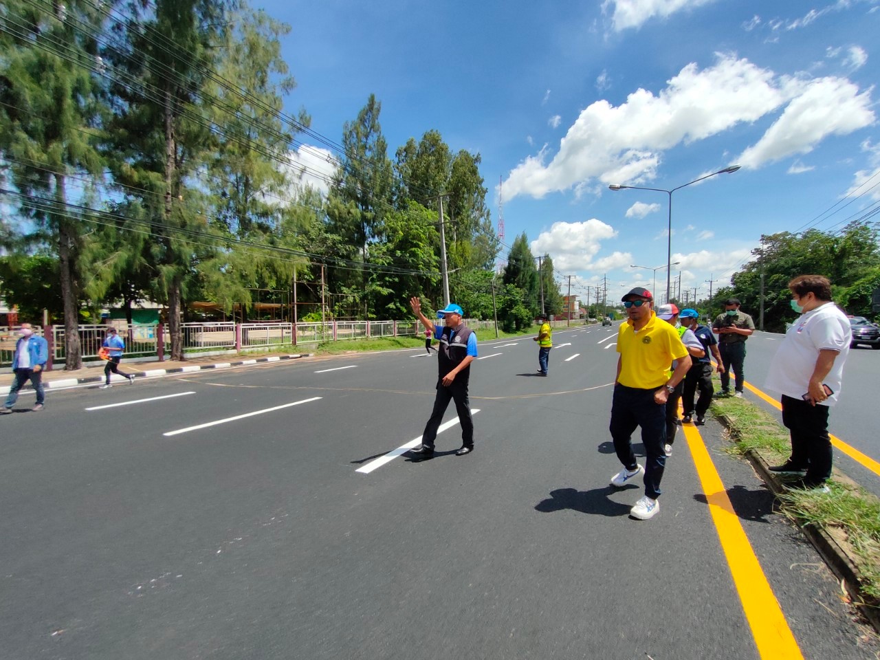 งานปรับปรุงผิวทางแอสฟัลต์คอนกรีตเดิม นำกลับมาใช้ใหม่ ทางหลวงหมายเลข 212 ตอน อำนาจเจริญ - ลืออำนาจ ตอน 1 ระหว่าง กม.514+850 - กม.515+956  ปริมาณงาน 22,841 ตร.ม.